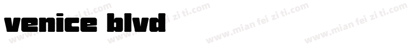 venice blvd字体转换